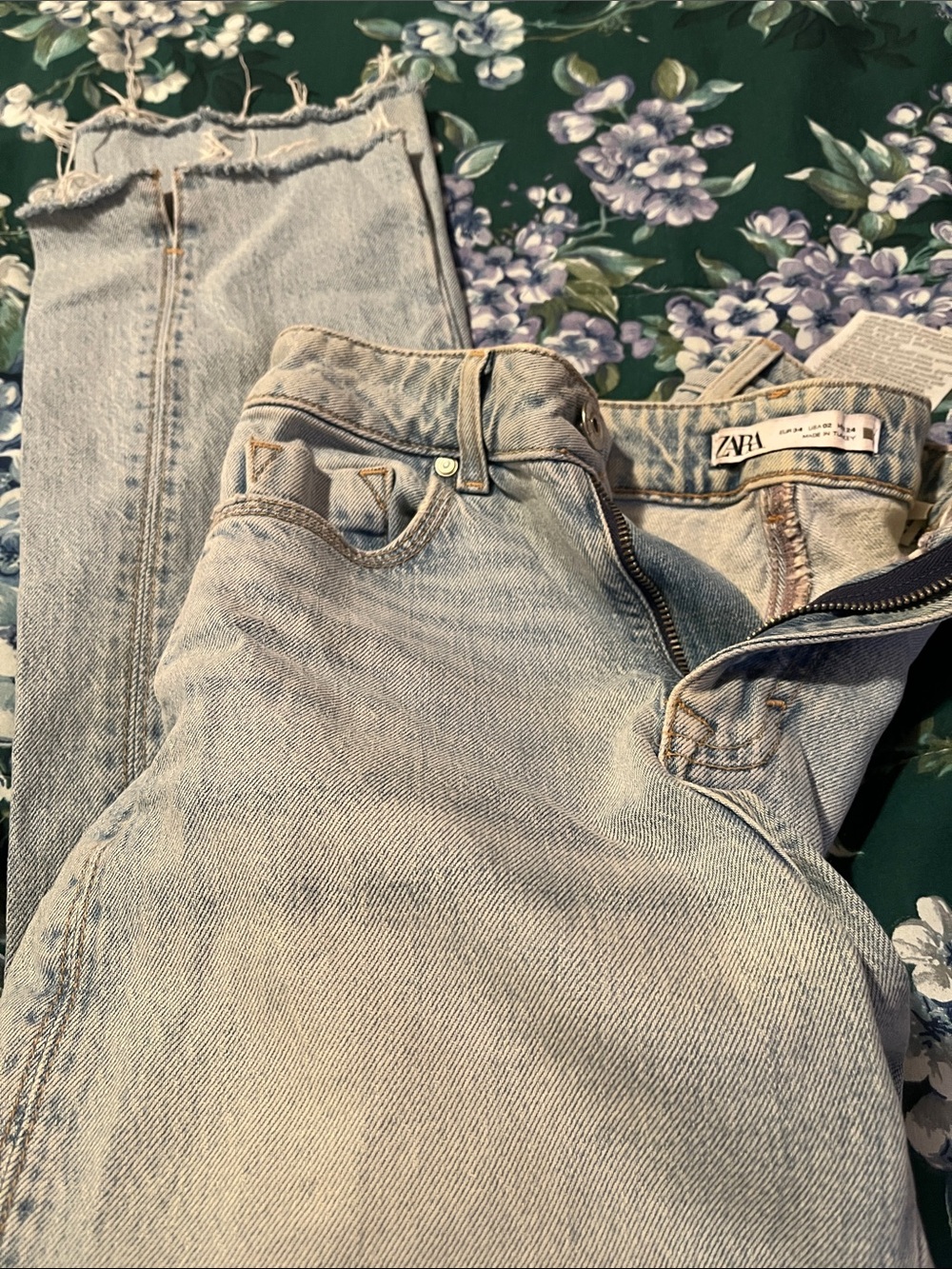 Zara Pale Blue Slim Straight Men’s Jeans